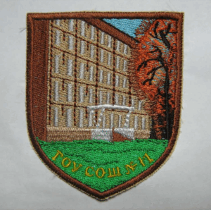 Изготовление шевронов с символикой школы