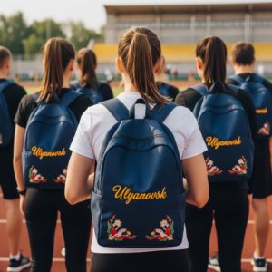 Вышивка на рюкзаке