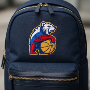 Вышивка на рюкзаке