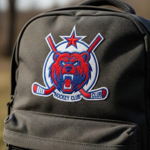 Вышивка на рюкзаке