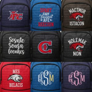 Вышивка на рюкзаке