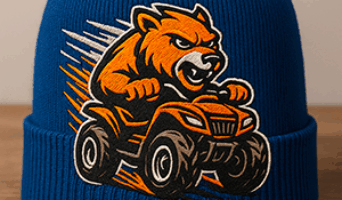 Вышивка на шапках